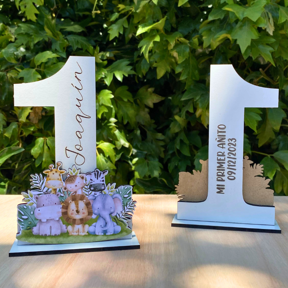 Número o inicial en fibro plus doble - Imagen 2