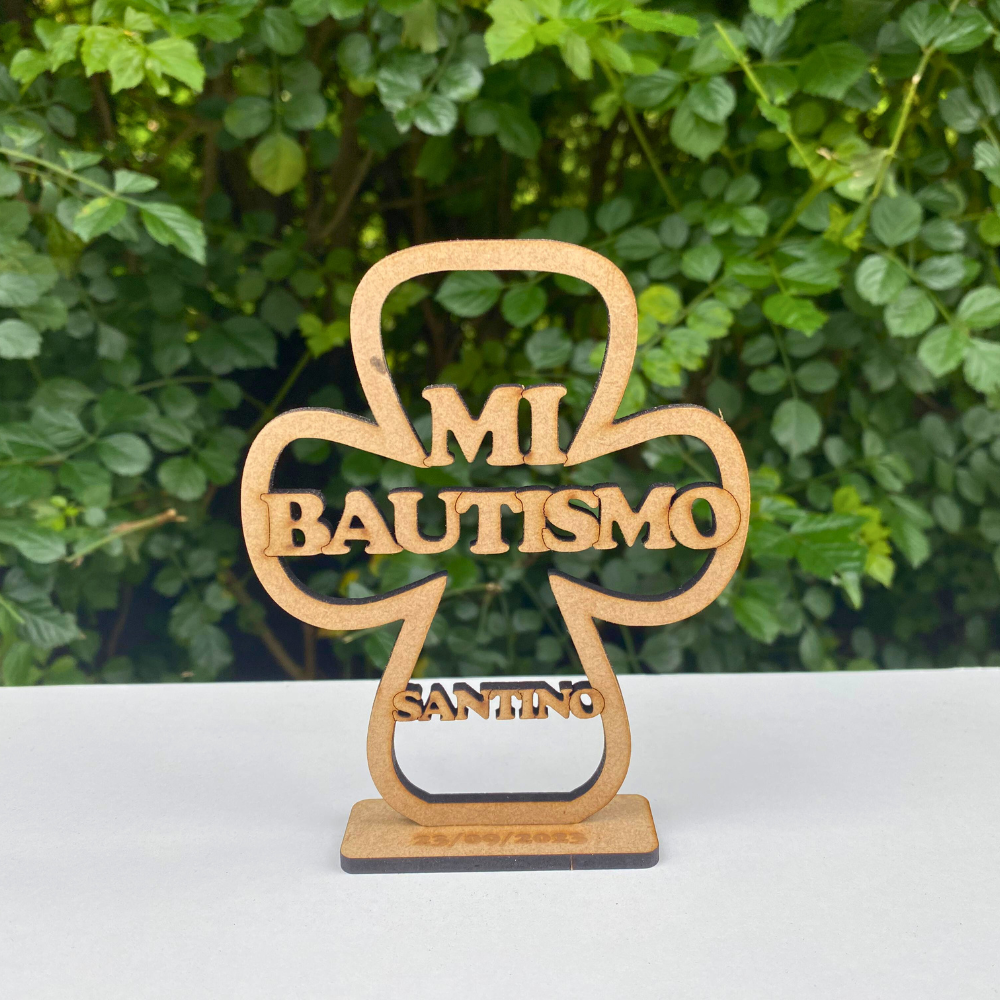 Souvenirs en mdf natural con base - Imagen 3