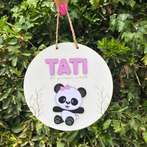 Cartel con nombre mi primer añito