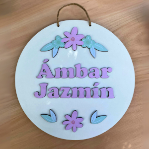 Cartel con nombre personalizado