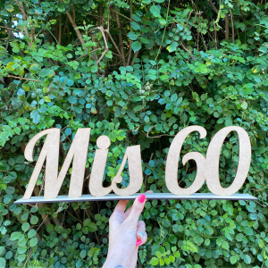 Frases en mdf natural 50cm