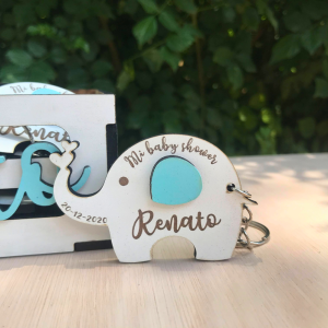 Llaveros o imanes baby shower