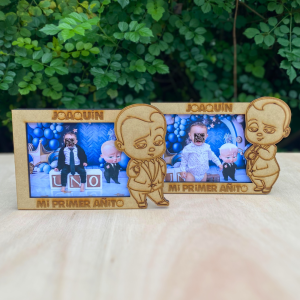 Mini portarretratos mdf natural