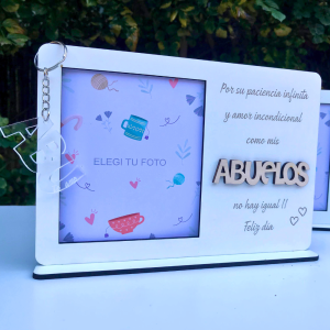 Cuadrito con foto y frase personalizada