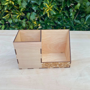 Portalápices con tarjetero