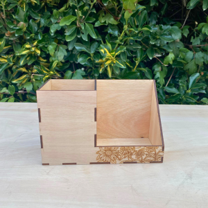 Portalápices con tarjetero personalizado