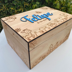 Caja de Recuerdos Personalizada para Bebé – Grande